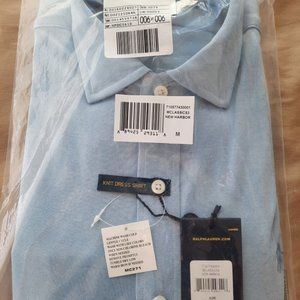 NEW UNOPENED Ralph Lauren Knit Jersey, New Harbor Blue/White, Medium